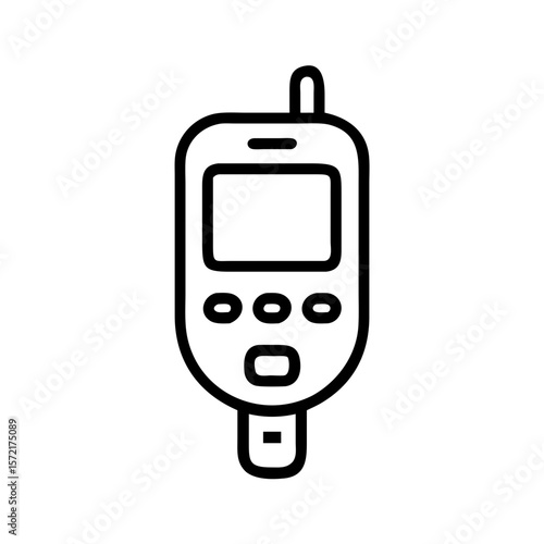 Medical glucometer for blood sugar monitoring in healthcare setting  