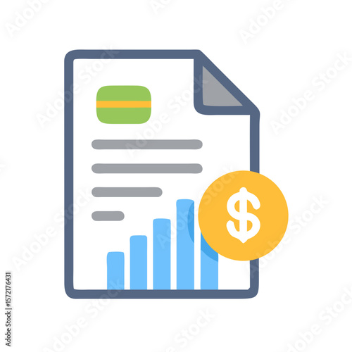 Financial report indicating growth in profits and monetary value