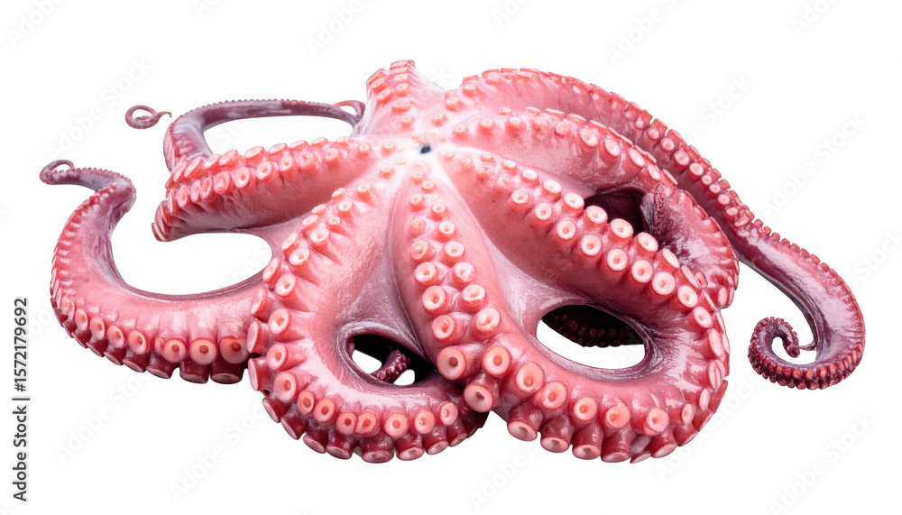 Obraz premium Octopus studio photograph isolated on transparent background
