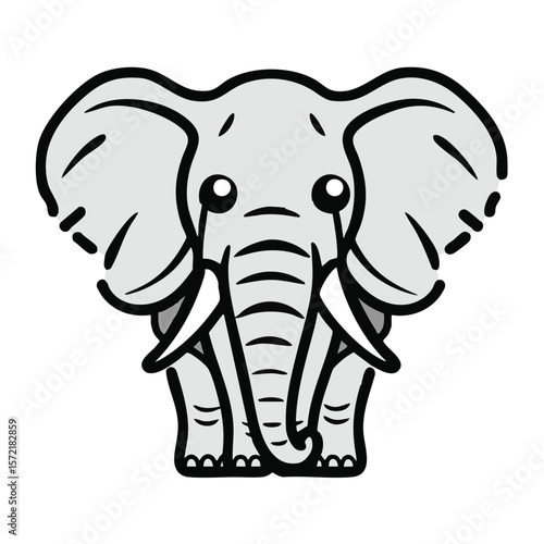 Mighty Stride: An African Elephant in Motion