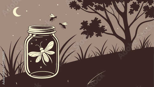 Clear glass jar with sweet golden honey and green leaves, isolated on a white background