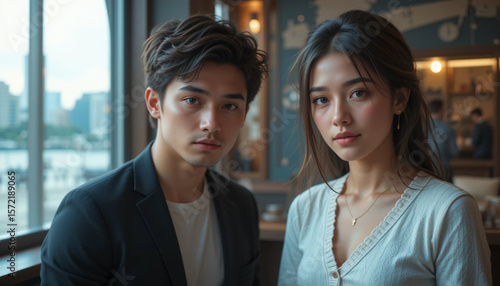 portrait of a young couple