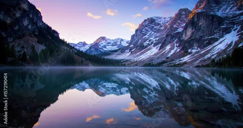Majestic Mountain Lake Reflection 8K Wallpaper for Stunning Desktops