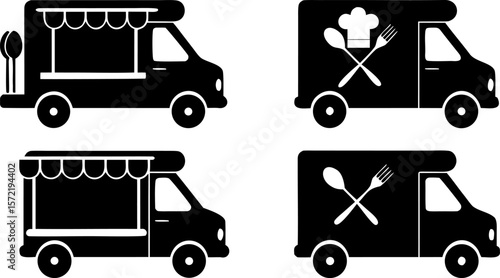 food truck icon mobile kitchen food van street foo (2).eps