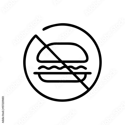 No calories food icon representing eliminate unhealthy eating