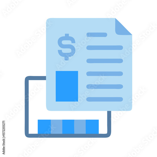 Financial document on monitor showing accounting and transactions data