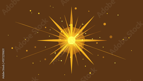 vector illustration of a sparkler