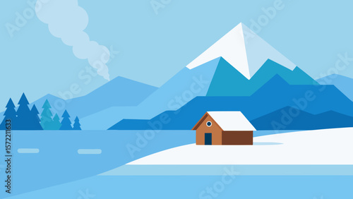 winter mountain landscape