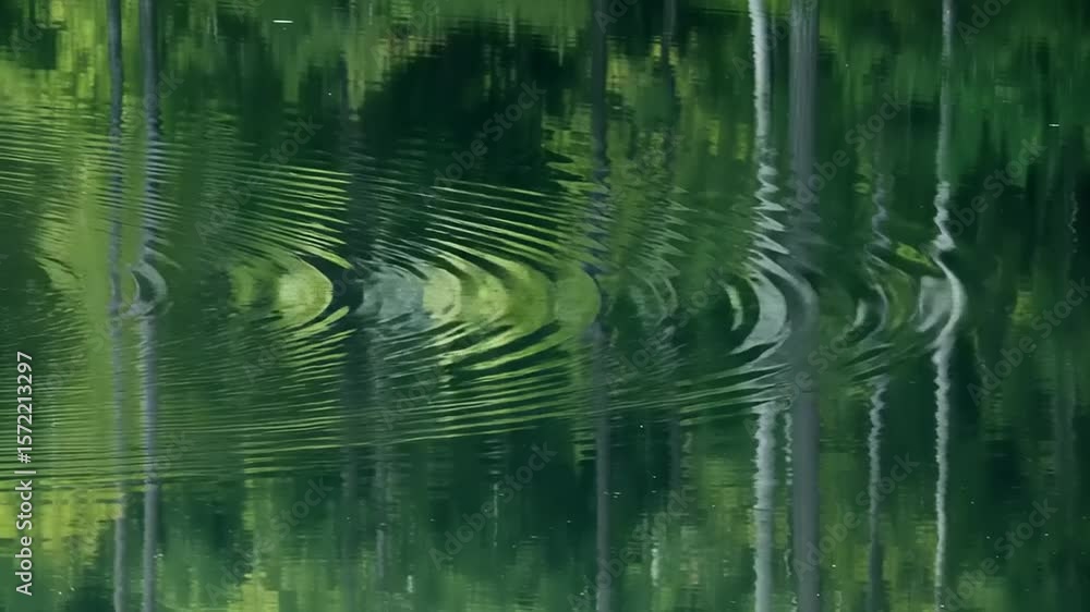 Rippled Water Reflecting Trees Rippled Water Reflecting Trees