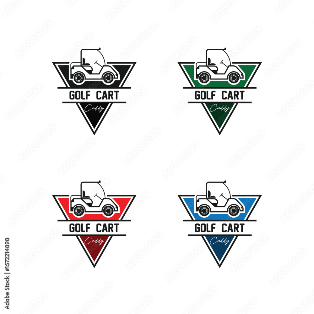 golf cart logo icon design emblem, label, badge golf cart logo icon design emblem, label, badge