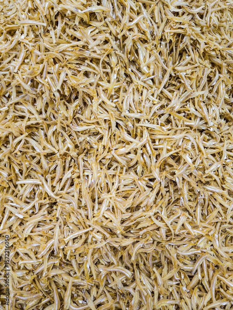 Close-up of dried anchovies. Seafood in the market. Close-up of dried anchovies. Seafood in the market.