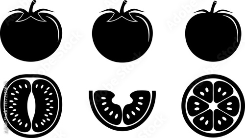 tomato icon vector illustrations  fresh and ripe t (1).eps