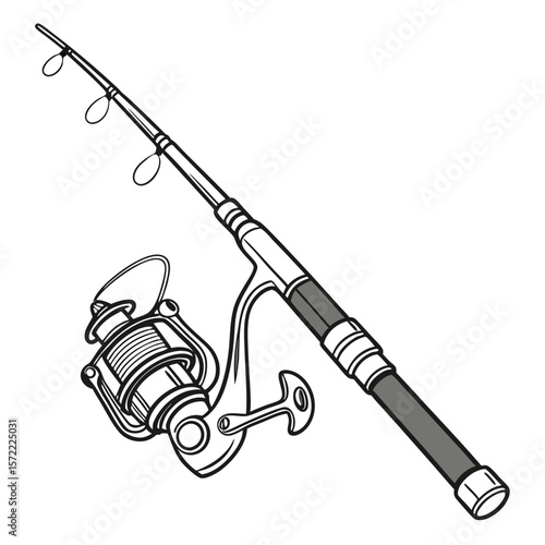 Fishing rod and reel equipment for angling fishing reel sport