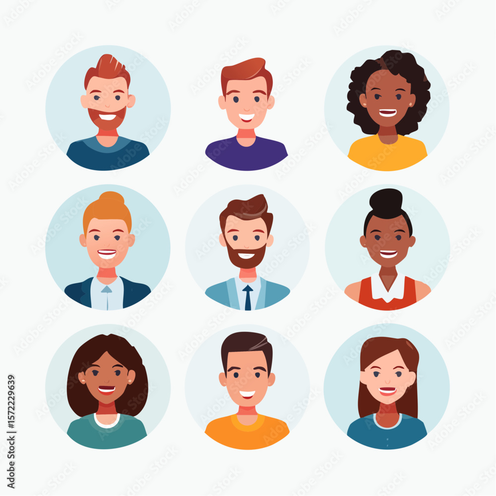 collection of head shots featuring a diverse range of smiling individuals collection of head shots featuring a diverse range of smiling individuals