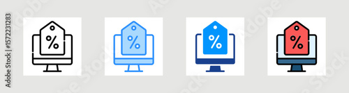 Cyber Monday Icon Collection Set Multiple Style