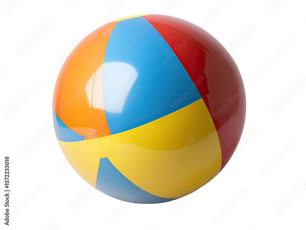 Fototapeta premium Vibrant colorful beach ball
