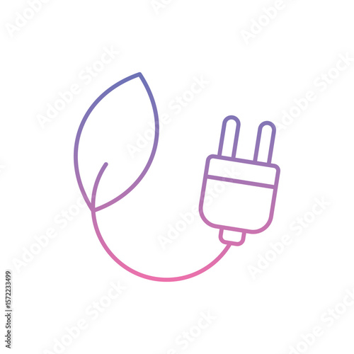 Green Energy Icon vector stock illustration