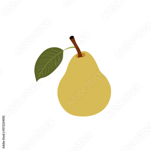 pear on a white background