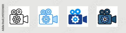 Video Production Icon Collection Set Multiple Style