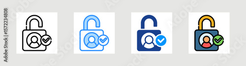 Access Control Icon Collection Set Multiple Style