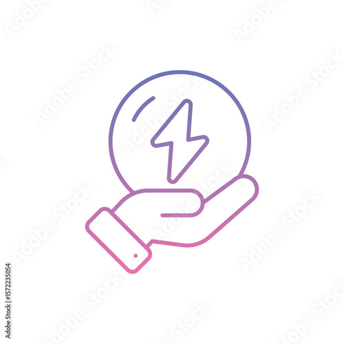 Energy Saving Icon vector stock illustration