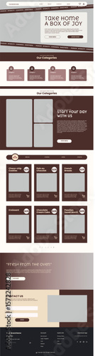Bakery House Website Landing Page