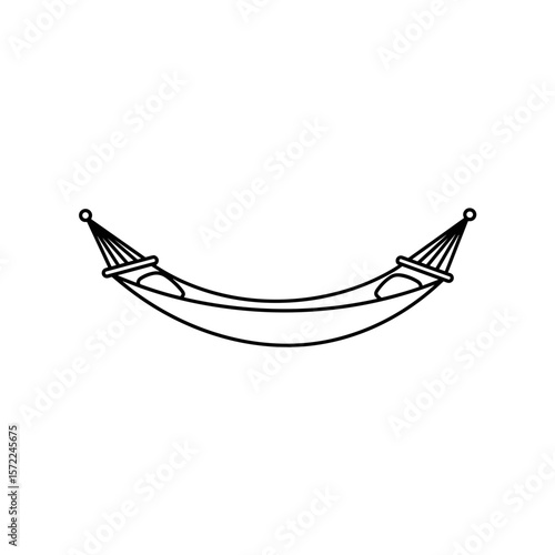 Hammock icon representing relaxation and vacation