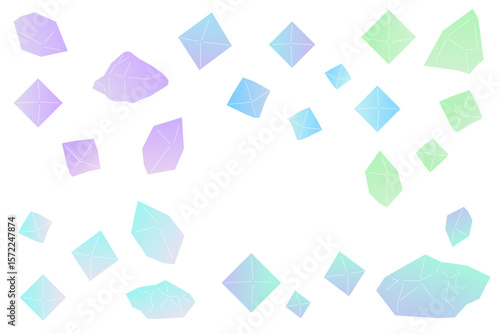 フローライトのフレームイラスト　背景イラスト