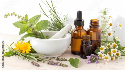 Alternative medicine herbal treatment aromatherapy essential oils natural remedies wellness spa