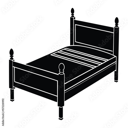 Classic Wooden Bed Elegant and Comfortable Sleep Design