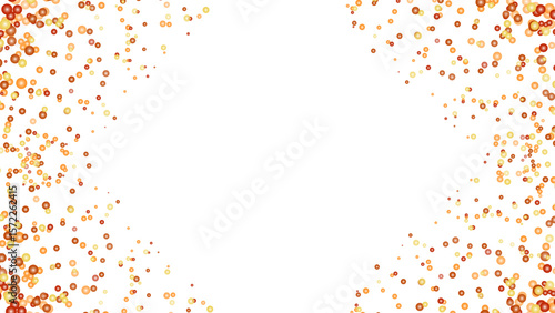 Multicolored confetti with reflections effect and particles falling from above. Sparkling fireworks glitter bursting in various shapes to celebrate and anniversary party concept.	Festive background.