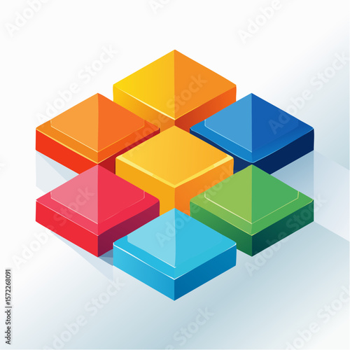 modular icon system template with consistent stroke weights and color-coded theme variants in scalable vector