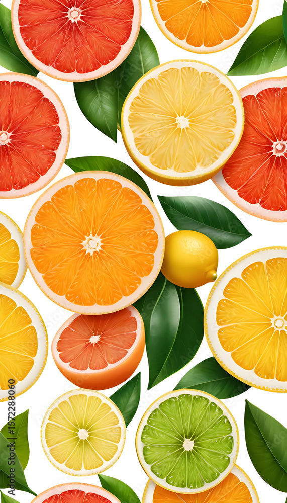 Obraz premium citrus fruit background
