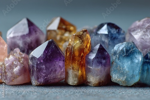 Colorful and Vibrant Crystals with Unique Shapes and Textures