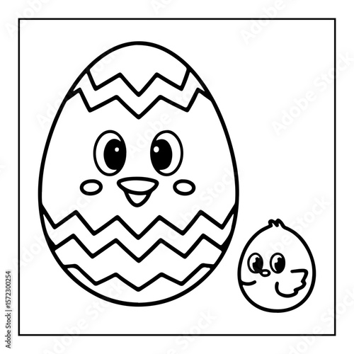 black and white easter day coloring pages