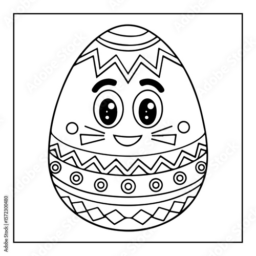 black and white easter day coloring pages