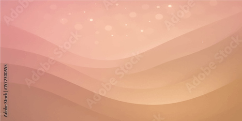 Soft Blush and Peach Abstract Gradient with Light Bokeh and Flowing Layered Texture