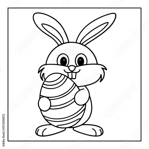 black and white easter day coloring pages