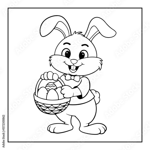 black and white easter day coloring pages