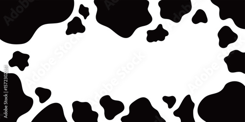 白黒の牛柄模様
