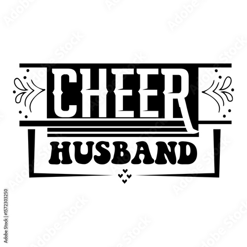 Cheer husband SVG Design
