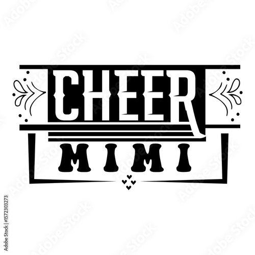 Cheer mimi SVG Design
