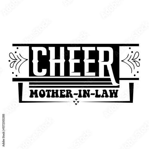 Cheer mother-in-law SVG Design
