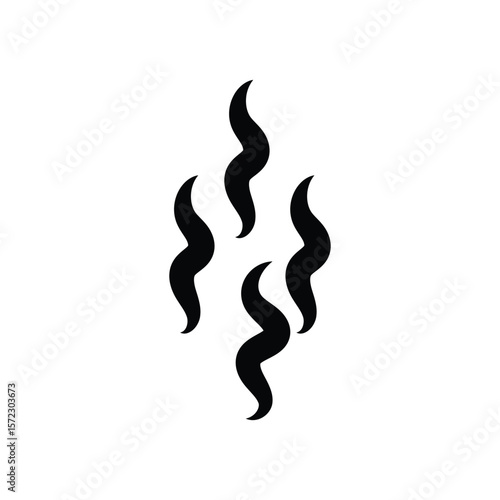 Smoke and Steam Icon Set. Hot Vapor, Smell, and Aroma Symbols. Cooking Fume and Warm Air Vector Collection.
