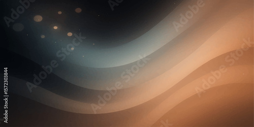 Soft abstract background with warm brown and blue gradient flowing smooth wave texture