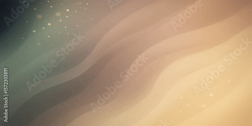 Brown gradient abstract waves with soft smooth flow and elegant layered fabric texture