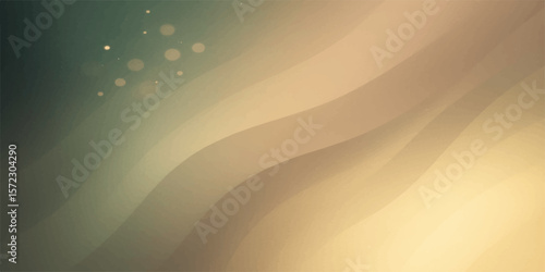 Abstract soft wave design with golden beige smooth gradient and elegant flowing texture