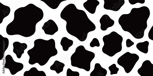 白黒の牛柄模様
