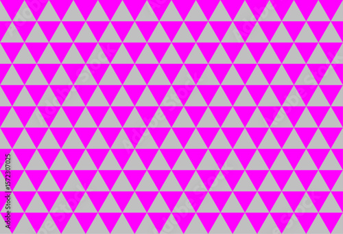 Traditional Japanese Scale Pattern – Gray and Neon Magenta