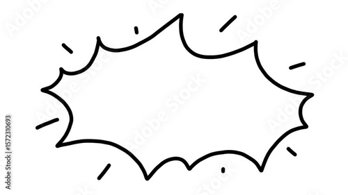 Hand Drawn Bubble Speech Comic Doodle Animation